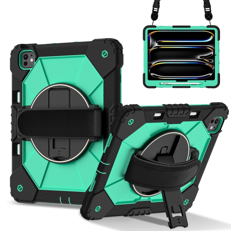 Contrast Color Robot Silicone Hybrid PC Tablet Case, For iPad Pro 13 2025 / 2024, For iPad Pro 11 2025 / 2024