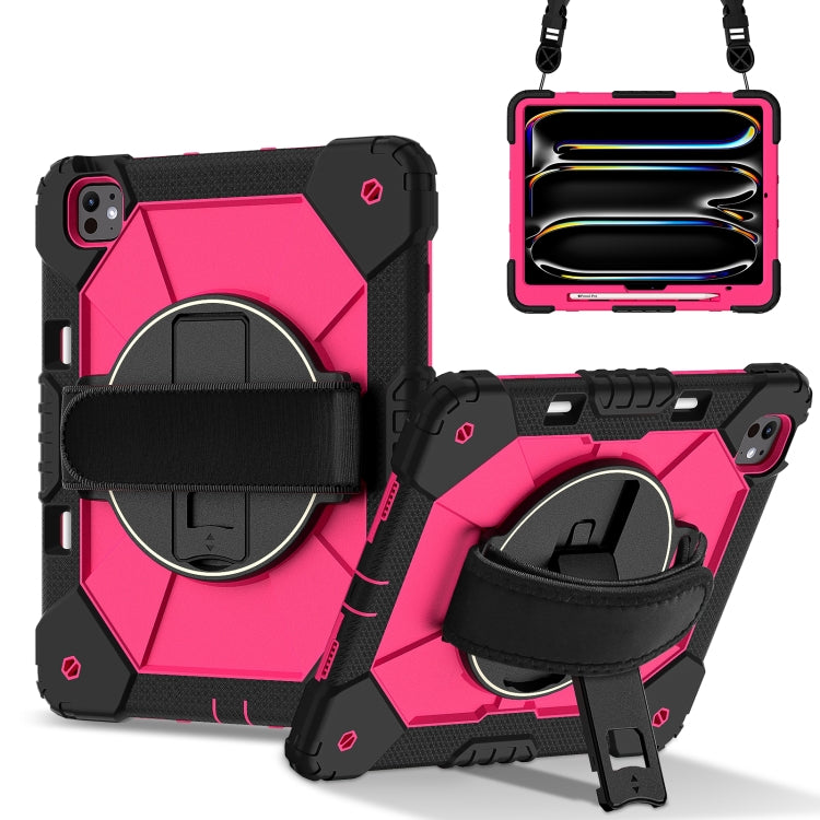Contrast Color Robot Silicone Hybrid PC Tablet Case, For iPad Pro 13 2025 / 2024, For iPad Pro 11 2025 / 2024