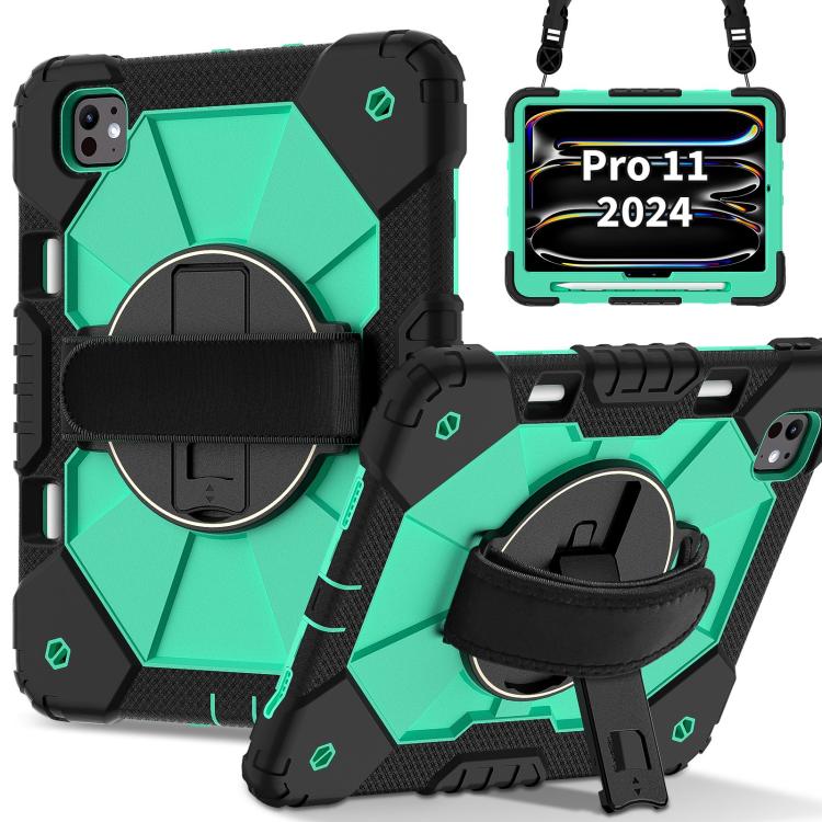 Contrast Color Robot Silicone Hybrid PC Tablet Case, For iPad Pro 13 2025 / 2024, For iPad Pro 11 2025 / 2024