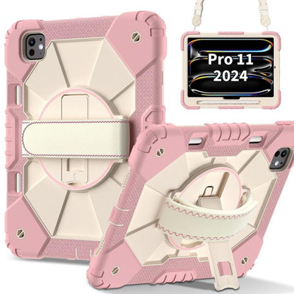 Contrast Color Robot Silicone Hybrid PC Tablet Case, For iPad Pro 13 2025 / 2024, For iPad Pro 11 2025 / 2024