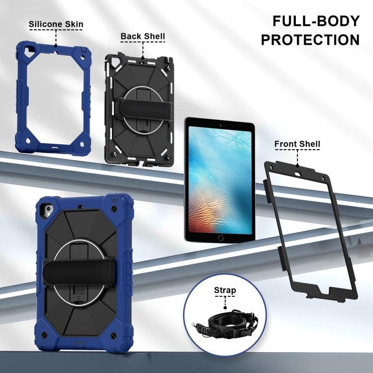 Contrast Color Robot Silicone Hybrid PC Tablet Case