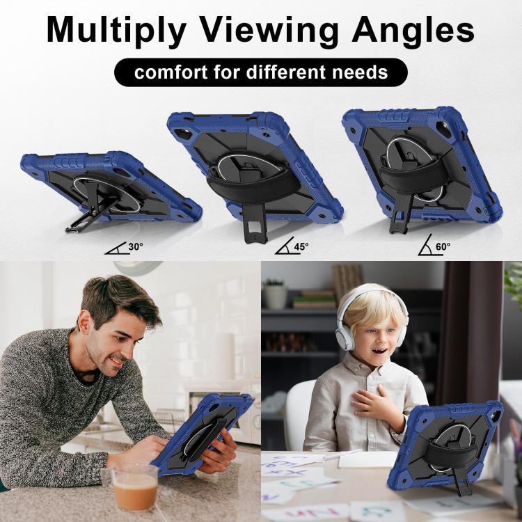 Contrast Color Robot Silicone Hybrid PC Tablet Case