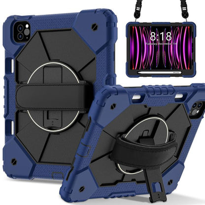 Contrast Color Robot Silicone Hybrid PC Tablet Case, For iPad Air 5 / 4 / Pro 11, For iPad 10.2 2021 / 2020 / 2019