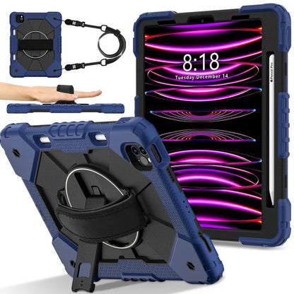 Contrast Color Robot Silicone Hybrid PC Tablet Case, For iPad Air 5 / 4 / Pro 11, For iPad 10.2 2021 / 2020 / 2019