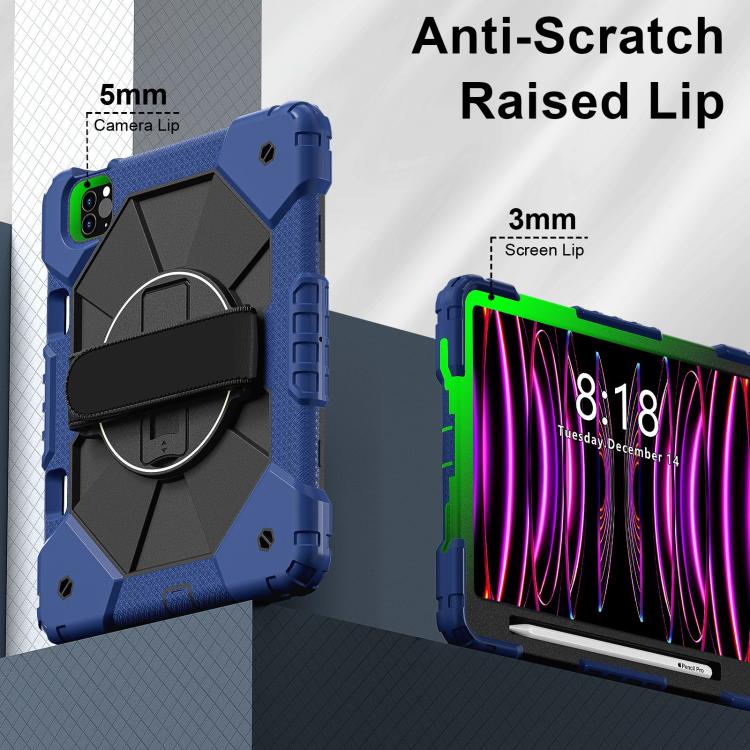 Contrast Color Robot Silicone Hybrid PC Tablet Case, For iPad Air 5 / 4 / Pro 11, For iPad 10.2 2021 / 2020 / 2019