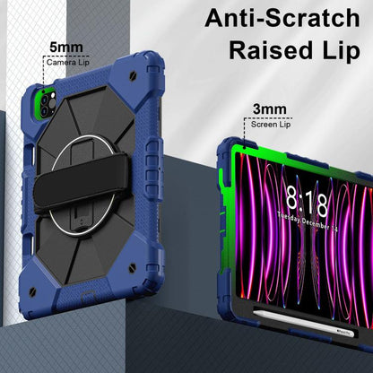 Contrast Color Robot Silicone Hybrid PC Tablet Case, For iPad Air 5 / 4 / Pro 11, For iPad 10.2 2021 / 2020 / 2019