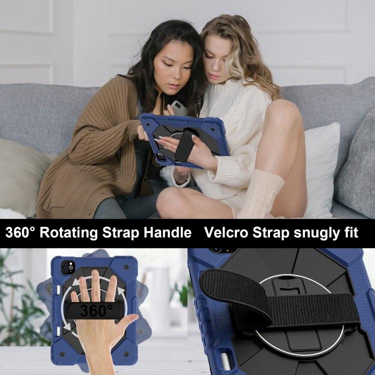 Contrast Color Robot Silicone Hybrid PC Tablet Case, For iPad Air 5 / 4 / Pro 11, For iPad 10.2 2021 / 2020 / 2019
