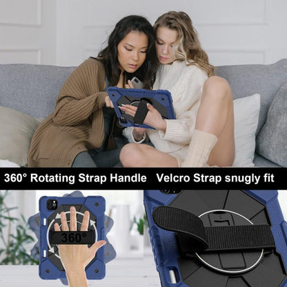 Contrast Color Robot Silicone Hybrid PC Tablet Case, For iPad Air 5 / 4 / Pro 11, For iPad 10.2 2021 / 2020 / 2019