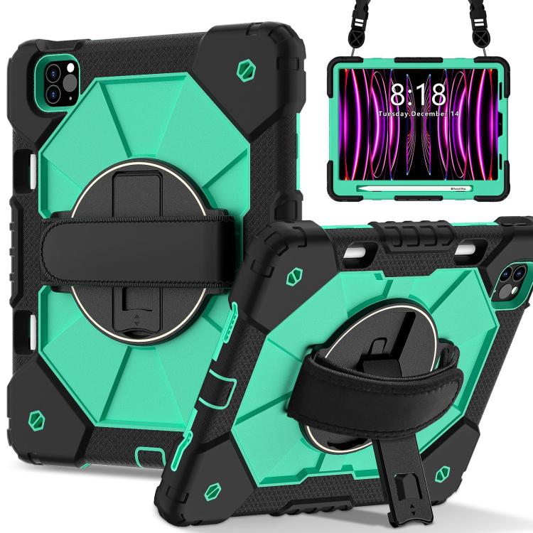 Contrast Color Robot Silicone Hybrid PC Tablet Case, For iPad Air 5 / 4 / Pro 11, For iPad 10.2 2021 / 2020 / 2019