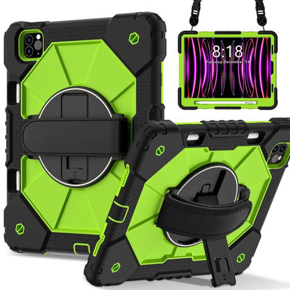 Contrast Color Robot Silicone Hybrid PC Tablet Case, For iPad Air 5 / 4 / Pro 11, For iPad 10.2 2021 / 2020 / 2019
