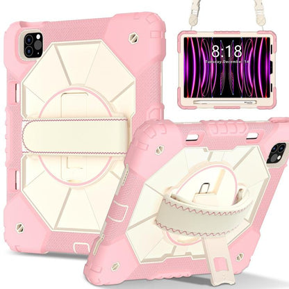 Contrast Color Robot Silicone Hybrid PC Tablet Case, For iPad Air 5 / 4 / Pro 11, For iPad 10.2 2021 / 2020 / 2019
