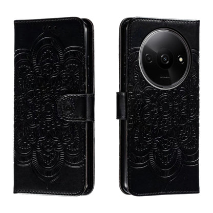 Sun Mandala Embossing Pattern Phone Leather Case, Series 1