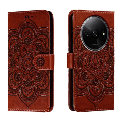 Sun Mandala Embossing Pattern Phone Leather Case, Series 1