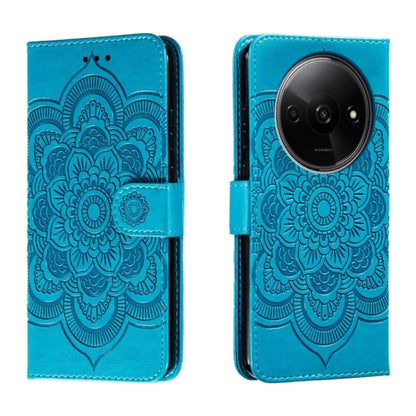 Sun Mandala Embossing Pattern Phone Leather Case, Series 1