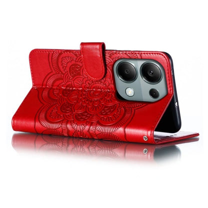 Sun Mandala Embossing Pattern Phone Leather Case, For Xiaomi Redmi Note 13 Pro 4G, For Xiaomi Redmi Note 13 4G, For Xiaomi Redmi K70E