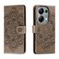 Sun Mandala Embossing Pattern Phone Leather Case, Series 2