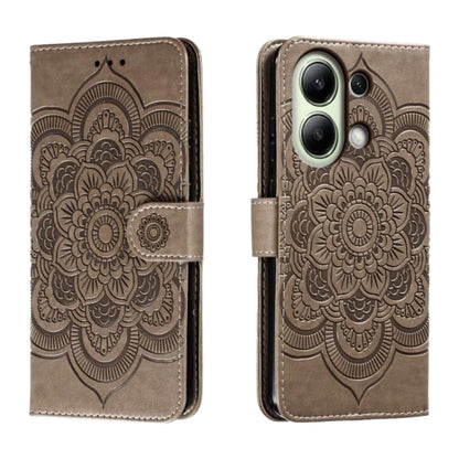 Sun Mandala Embossing Pattern Phone Leather Case, Series 1