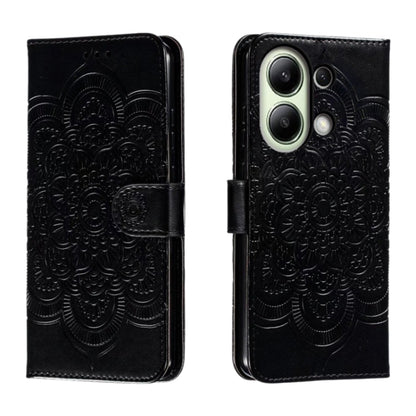 Sun Mandala Embossing Pattern Phone Leather Case, Series 1