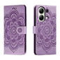 Sun Mandala Embossing Pattern Phone Leather Case, Series 1