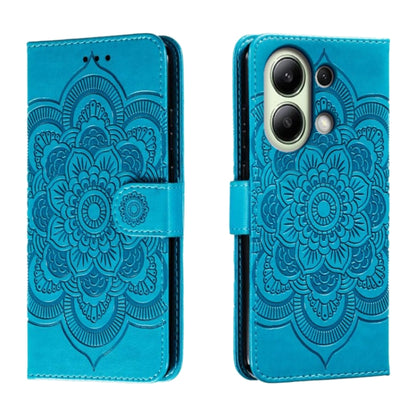 Sun Mandala Embossing Pattern Phone Leather Case, Series 1