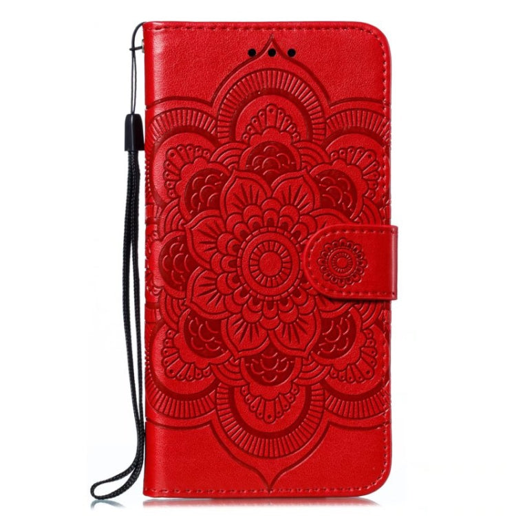 Sun Mandala Embossing Pattern Phone Leather Case, Series 1