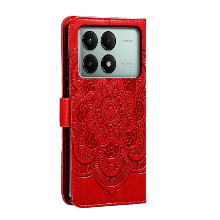 Sun Mandala Embossing Pattern Phone Leather Case, Series 1