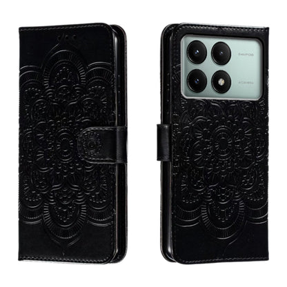 Sun Mandala Embossing Pattern Phone Leather Case, Series 1