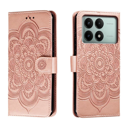 Sun Mandala Embossing Pattern Phone Leather Case, Series 1