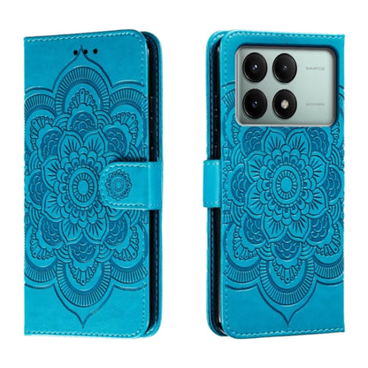 Sun Mandala Embossing Pattern Phone Leather Case, Series 1