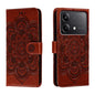 Sun Mandala Embossing Pattern Phone Leather Case, Series 2