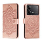 Sun Mandala Embossing Pattern Phone Leather Case, Series 2