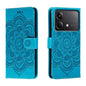 Sun Mandala Embossing Pattern Phone Leather Case, Series 2