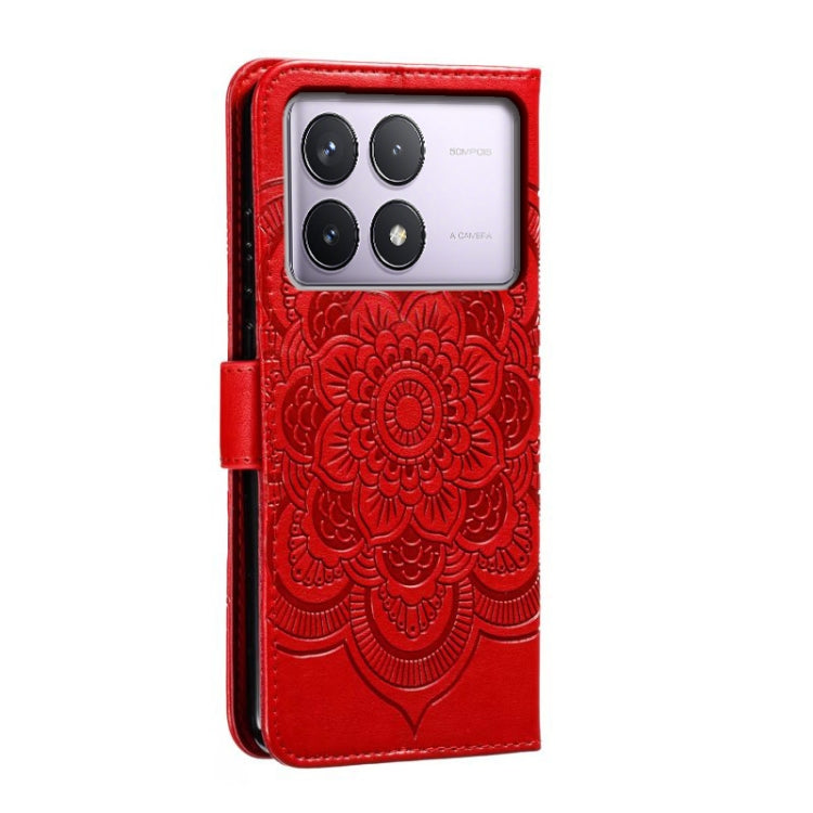 Sun Mandala Embossing Pattern Phone Leather Case, Series 2