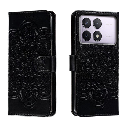 Sun Mandala Embossing Pattern Phone Leather Case, Series 2