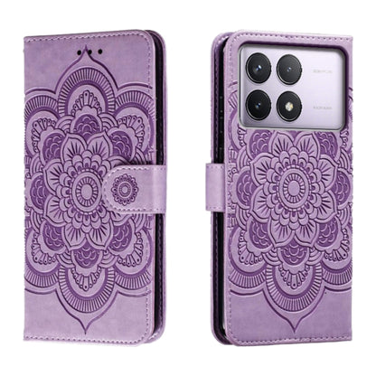 Sun Mandala Embossing Pattern Phone Leather Case, Series 2