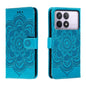 Sun Mandala Embossing Pattern Phone Leather Case, Series 2