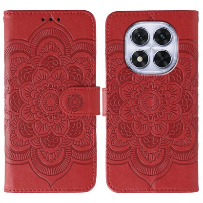 Sun Mandala Embossing Pattern Phone Leather Case