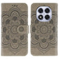 Sun Mandala Embossing Pattern Phone Leather Case