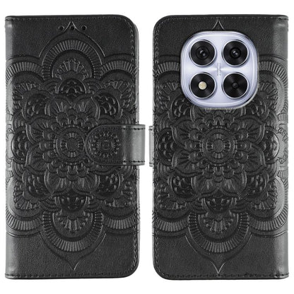 Sun Mandala Embossing Pattern Phone Leather Case