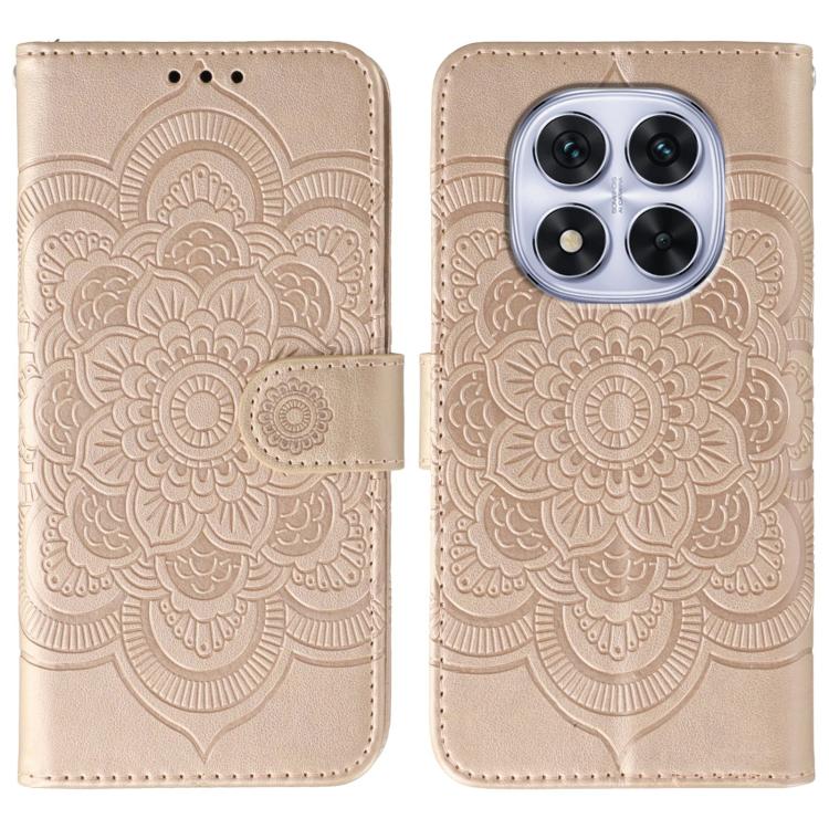 Sun Mandala Embossing Pattern Phone Leather Case