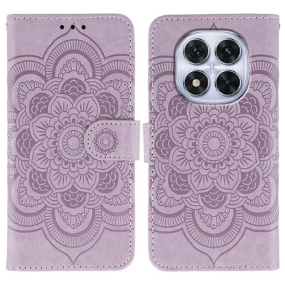 Sun Mandala Embossing Pattern Phone Leather Case
