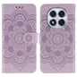 Sun Mandala Embossing Pattern Phone Leather Case