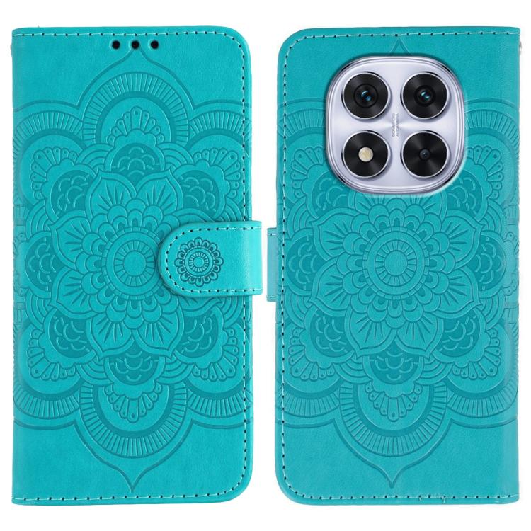 Sun Mandala Embossing Pattern Phone Leather Case