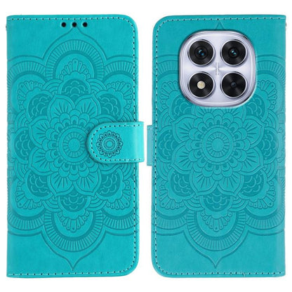 Sun Mandala Embossing Pattern Phone Leather Case