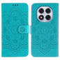 Sun Mandala Embossing Pattern Phone Leather Case
