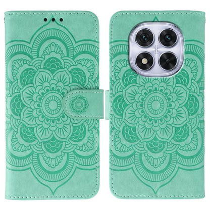 Sun Mandala Embossing Pattern Phone Leather Case