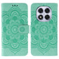 Sun Mandala Embossing Pattern Phone Leather Case