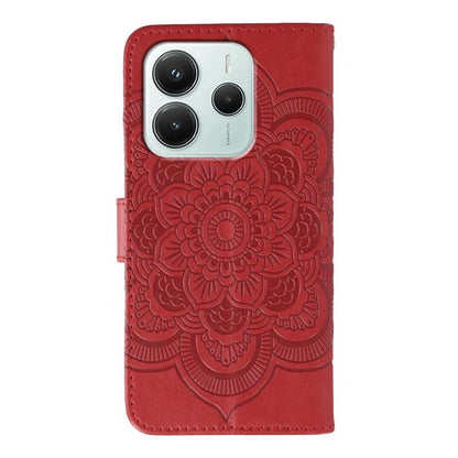 Sun Mandala Embossing Pattern Phone Leather Case