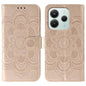 Sun Mandala Embossing Pattern Phone Leather Case