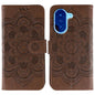 Sun Mandala Embossing Pattern Phone Leather Case
